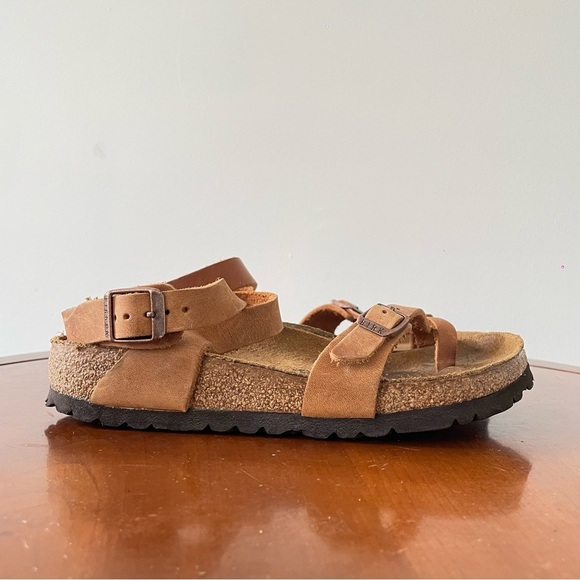 Birkenstock Women’s Yara Tan Leather Strap Sandals | EU 36 - Picture 1 of 6